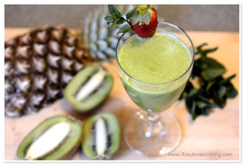 Suc de kiwi, ananas &amp; menta | If You Love Cooking